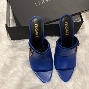 Versace Women's royal blue oro  Sandals NEW